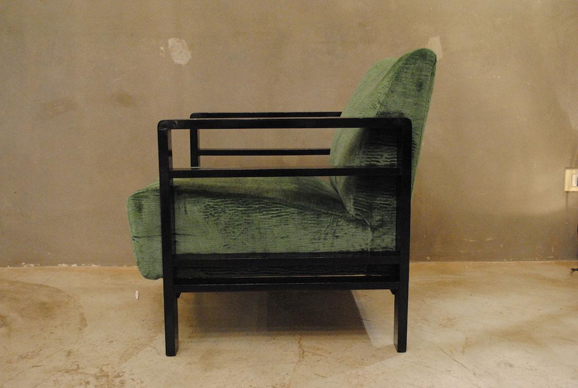 Pair of French Armchairs Belonging to the Rationalist Current, 1940s 1