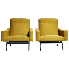 Pair of French Armchairs by Joseph-André Motte