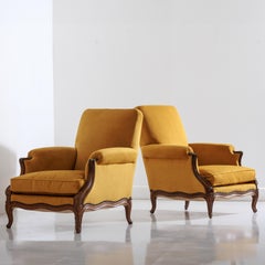 Pair of French Armchairs in the Manner of Maison Jansen
