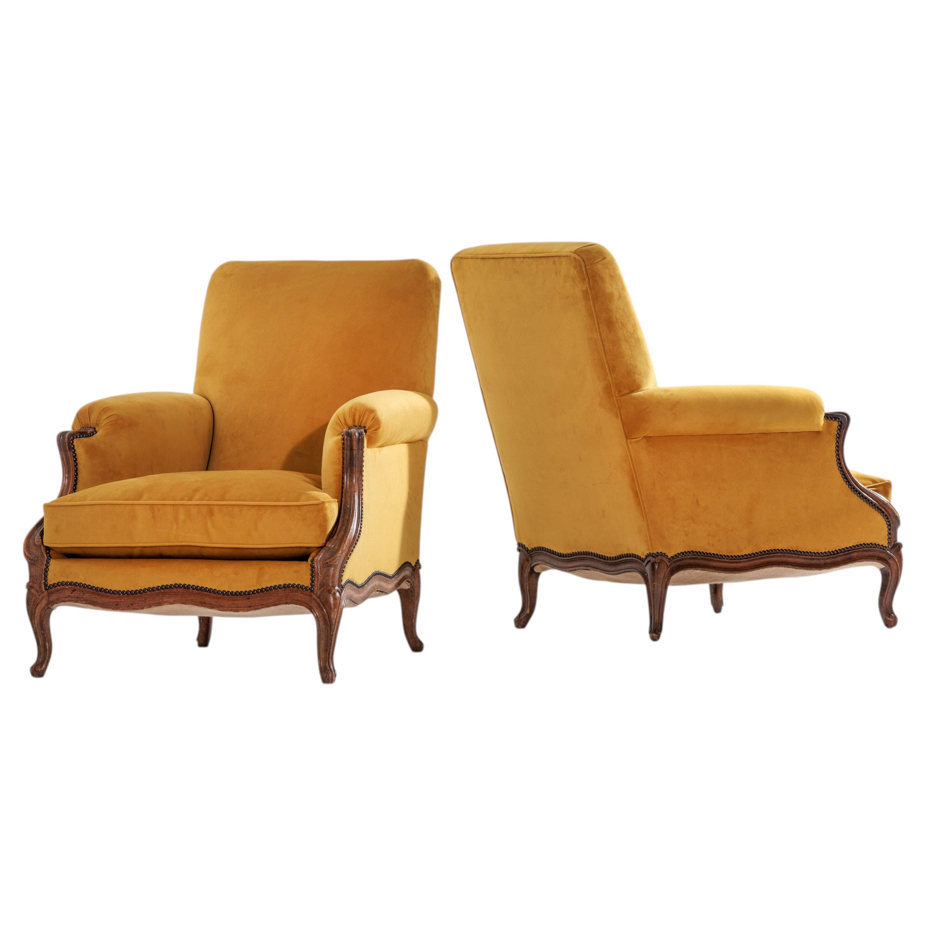 Pareja de sillones franceses a la manera de la Maison Jansen