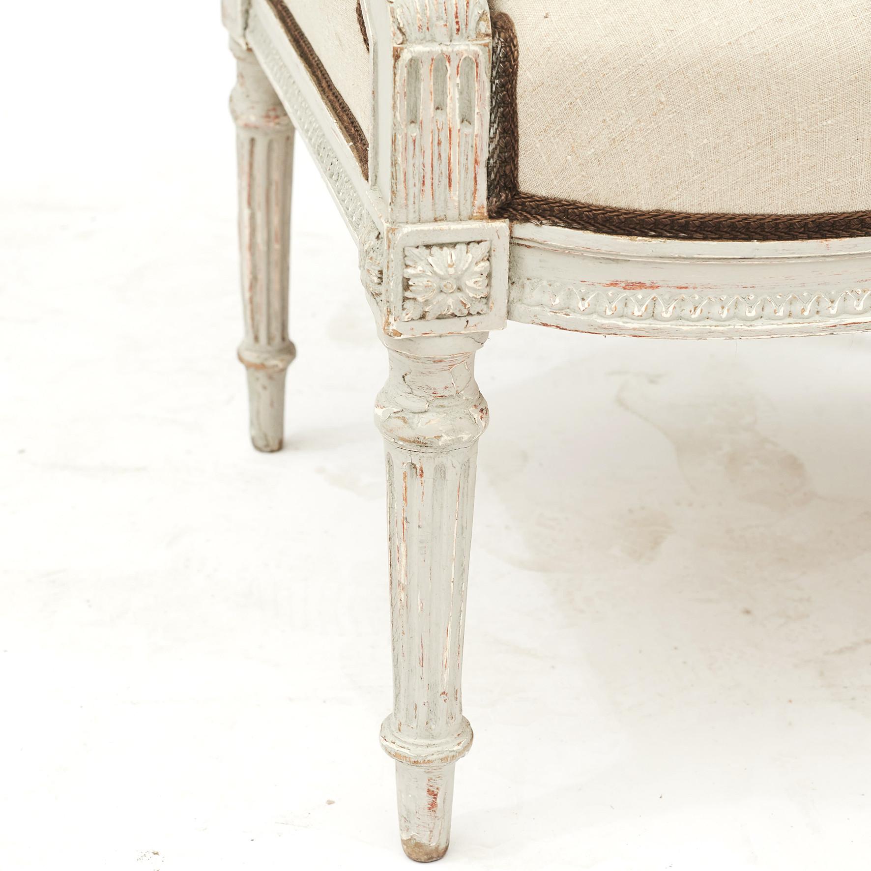 Pair of French Armchairs in the Style of Louis XVI 8