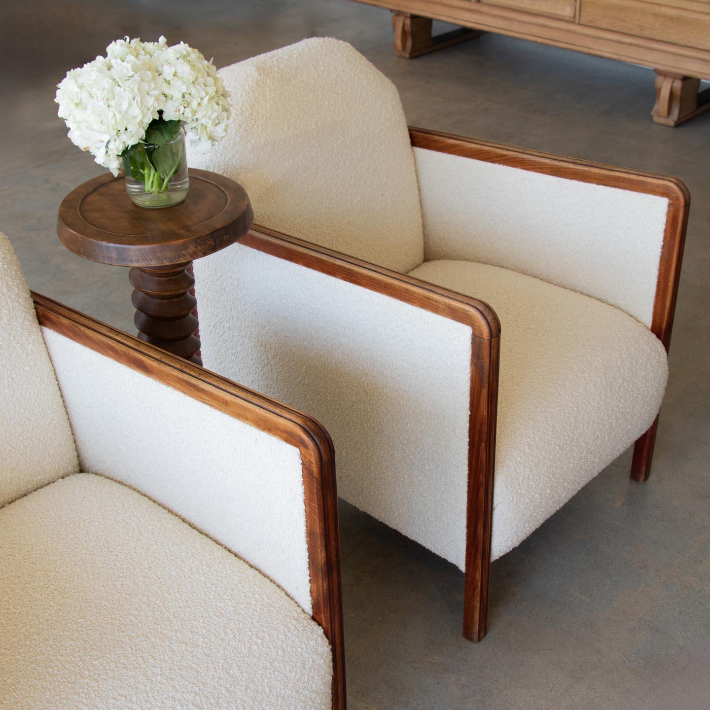 Pair of French Art Deco Arm Chairs In Good Condition In Los Angeles, CA