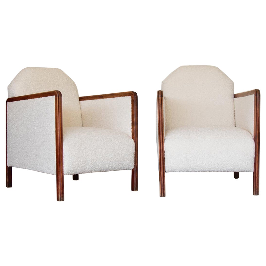 Pair of French Art Deco Arm Chairs