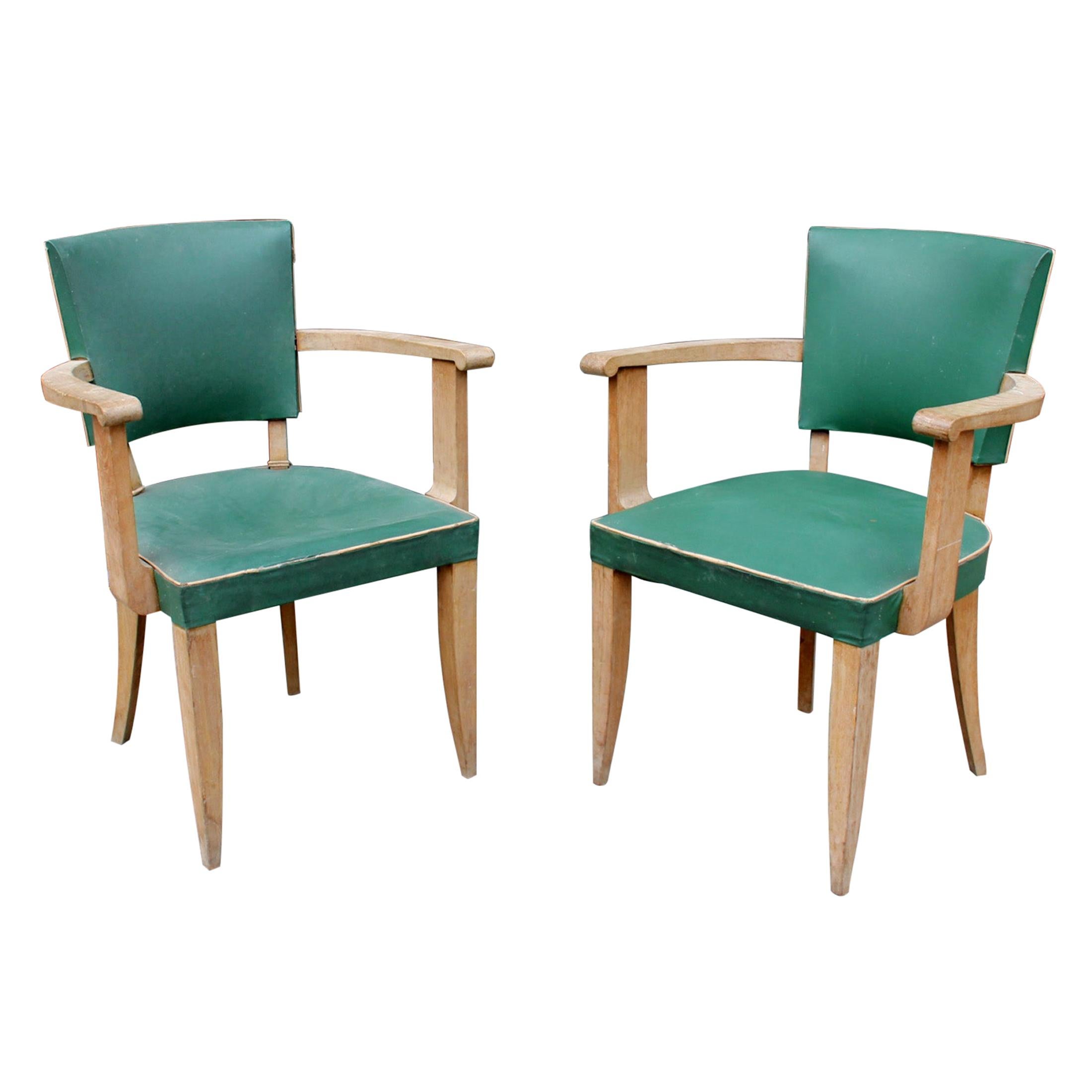 Pair of French Art Deco Armchairs