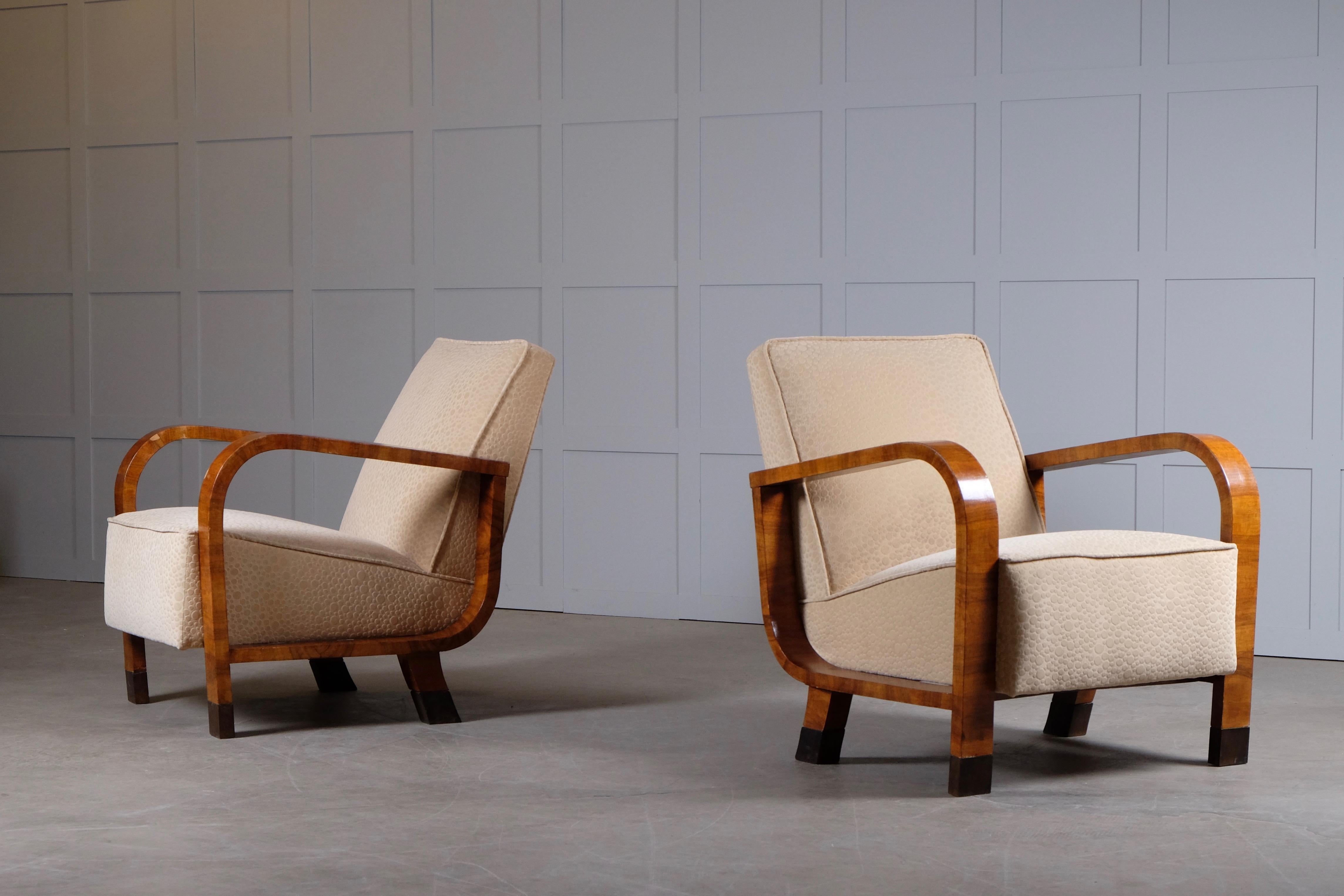 Pair of French Art Deco Armchairs, 1930s 6