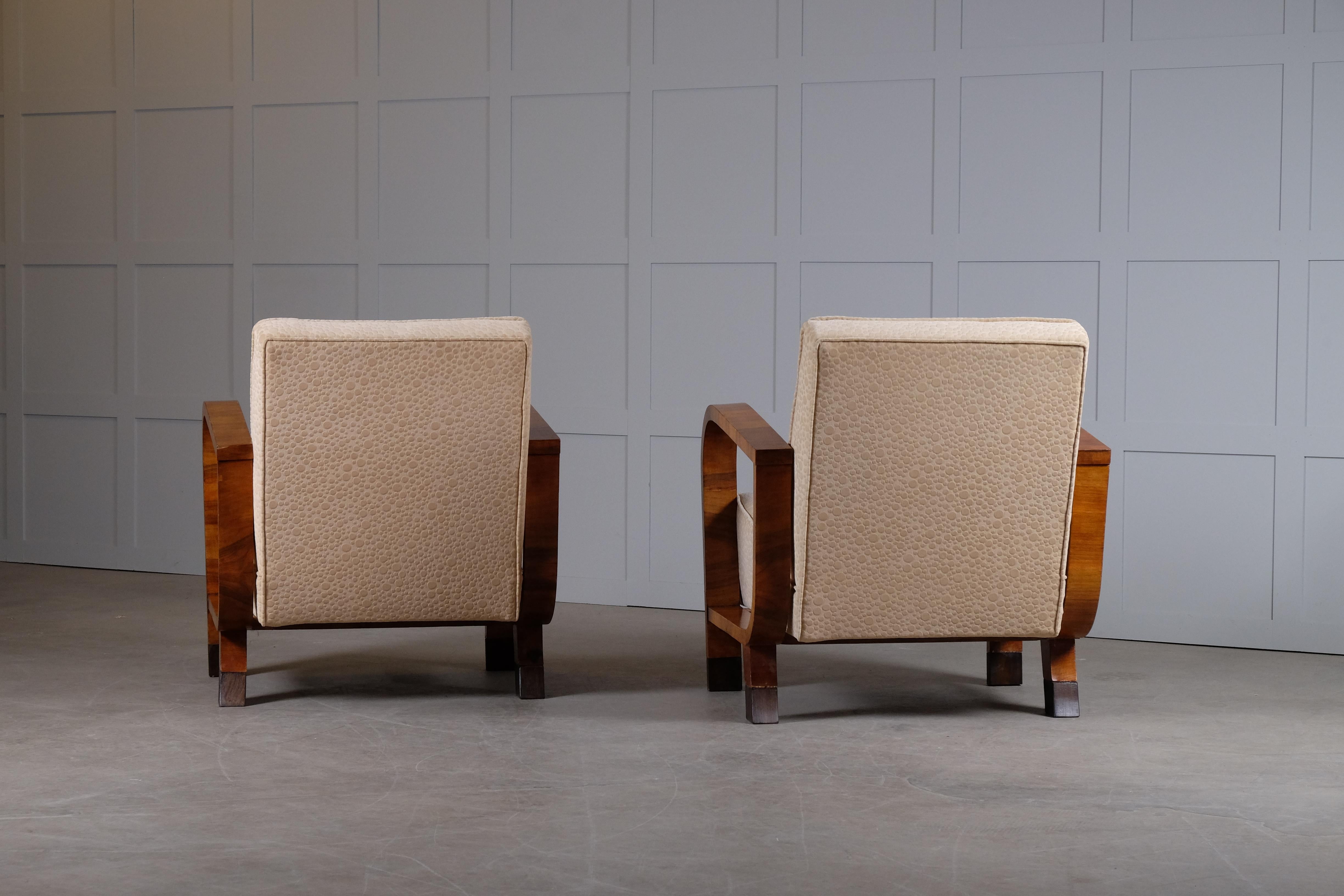 Pair of French Art Deco Armchairs, 1930s 1