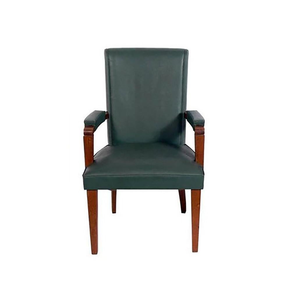 Mid-20th Century Pair of French Art Deco Armchairs attributed to Andre Arbus For Sale