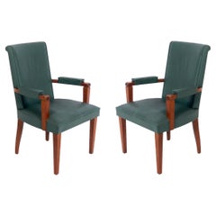 Pair of French Art Deco Armchairs attributed to Andre Arbus