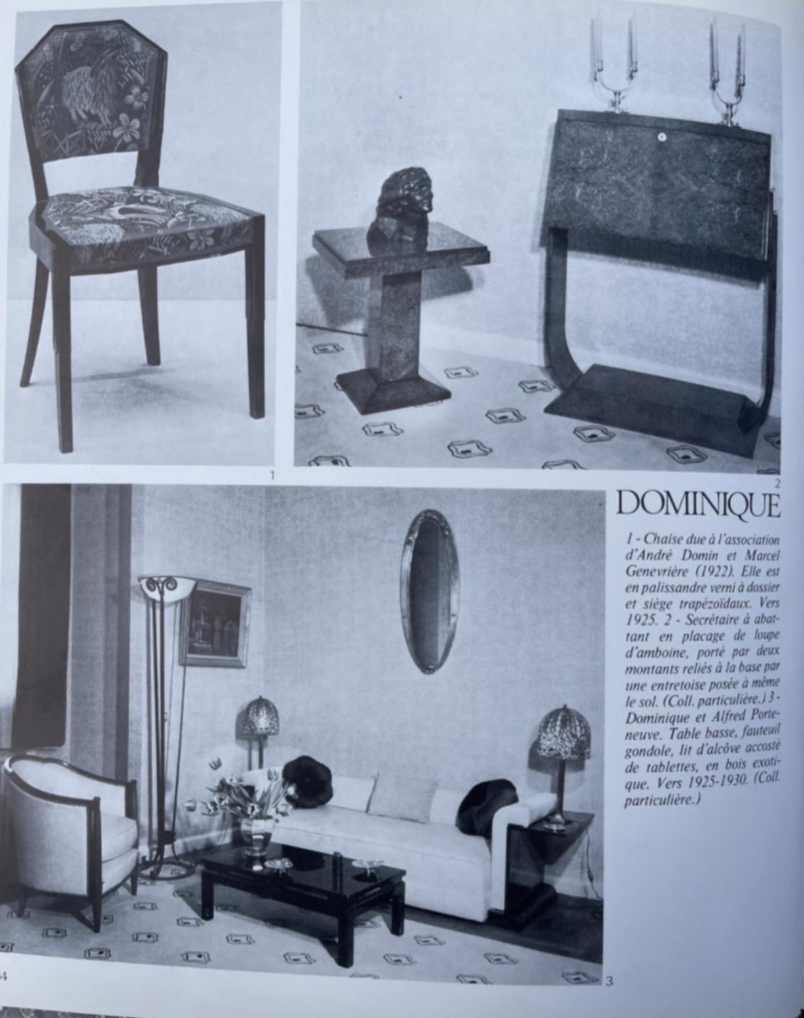 Paar französische Art-Déco-Sessel von Dominique im Angebot 10