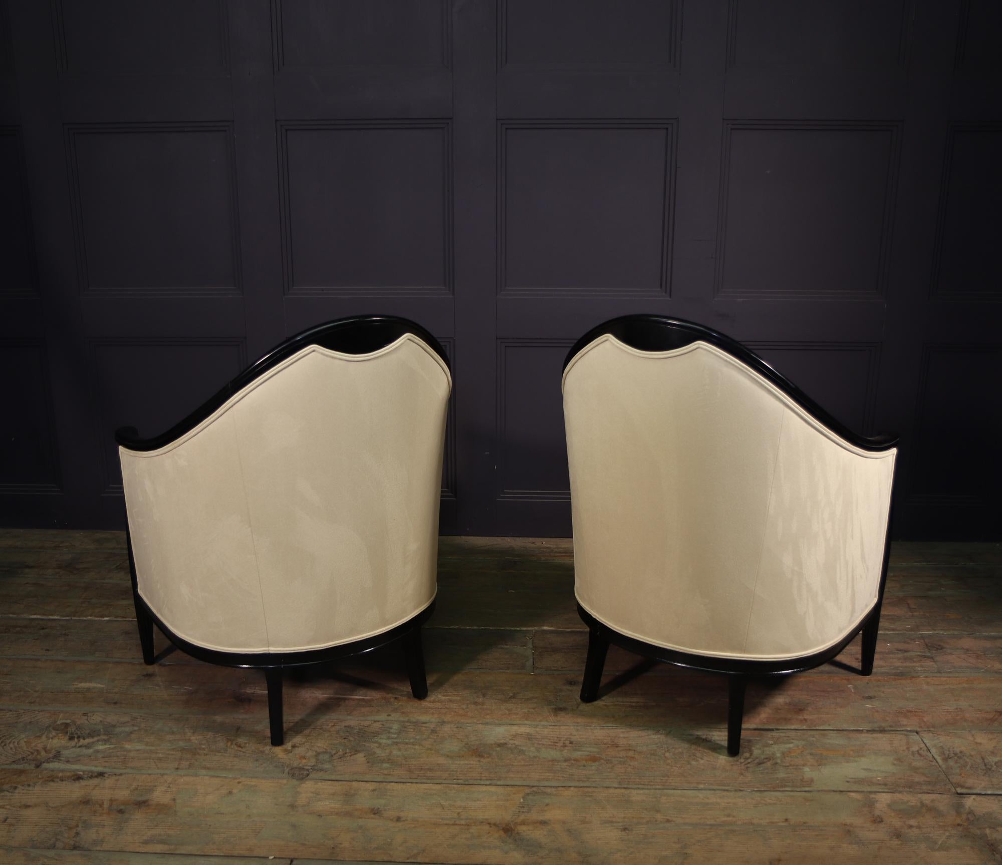 Pair of French Art Deco Armchairs by Maurice Dufrene 5