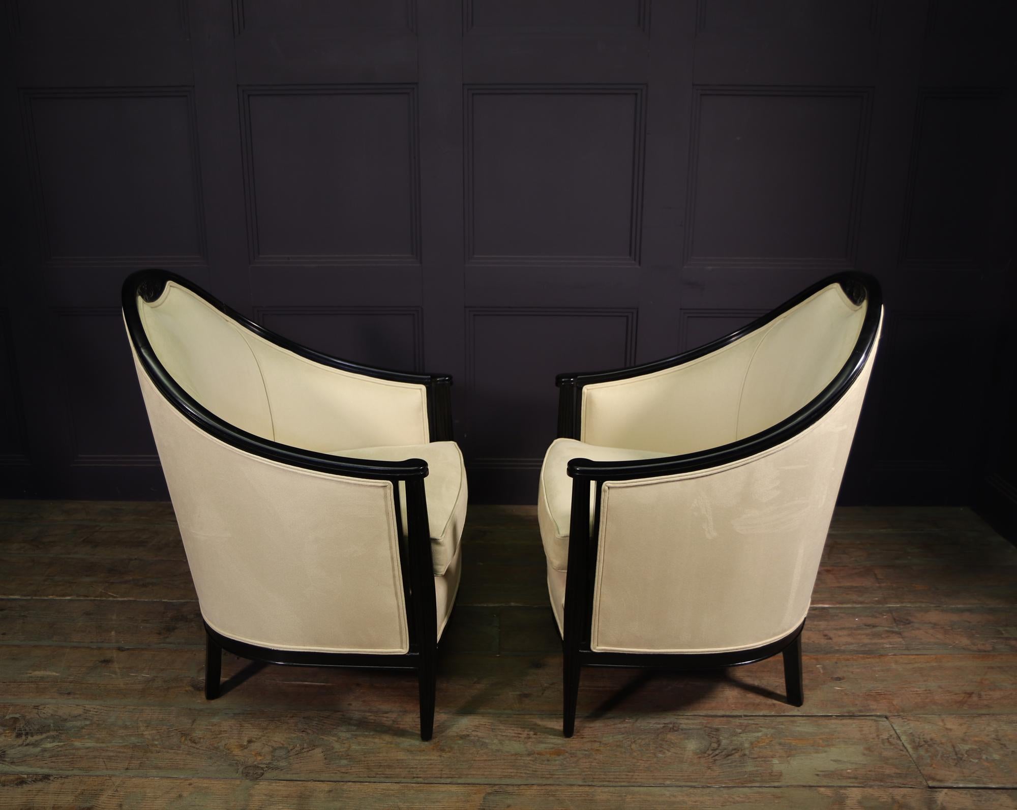 Pair of French Art Deco Armchairs by Maurice Dufrene 6