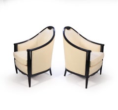 Pair of French Art Deco Armchairs by Maurice Dufrene