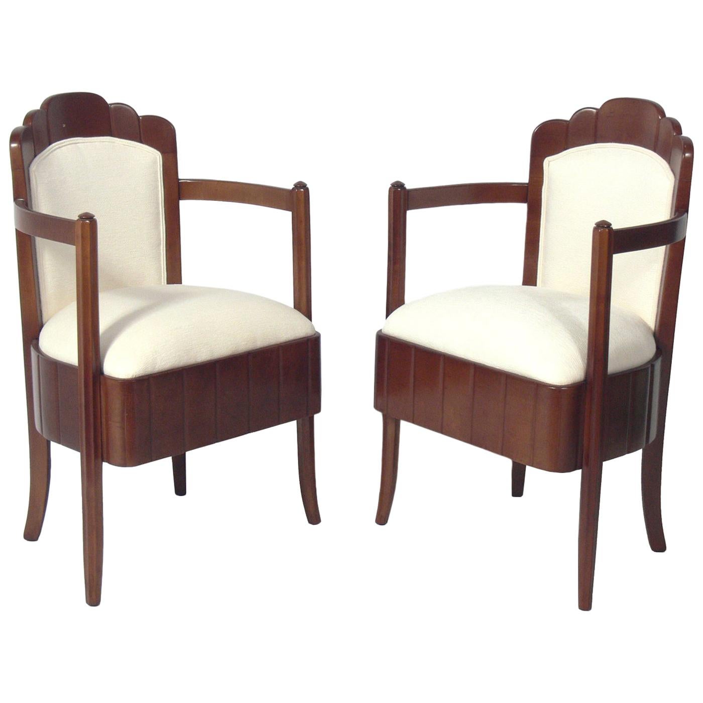 Pair of French Art Deco Armchairs by Pierre Patout for the Ile de France