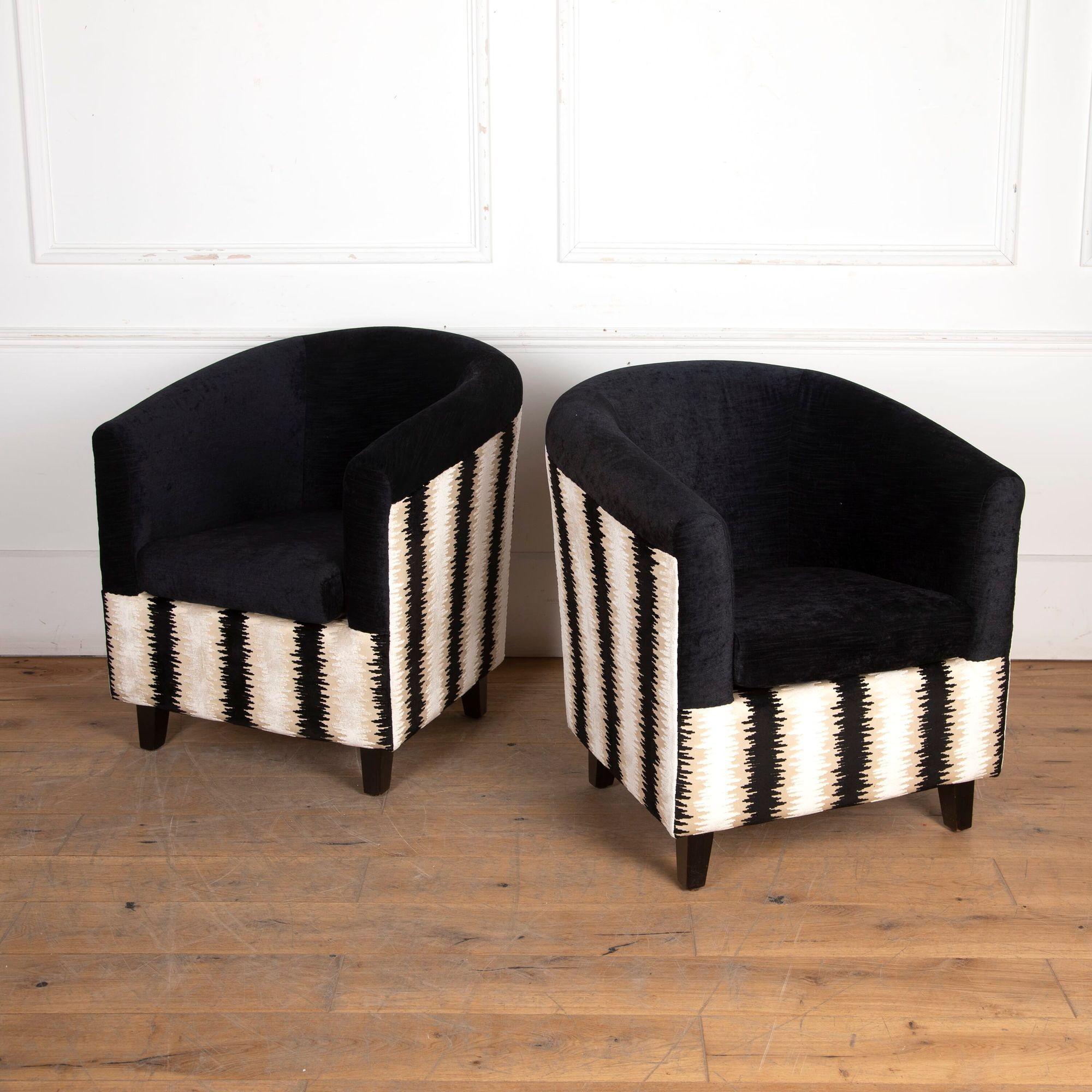 Pair of French Art Deco Armchairs For Sale 5
