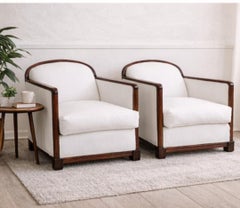 Pair of French Art Deco Armchairs