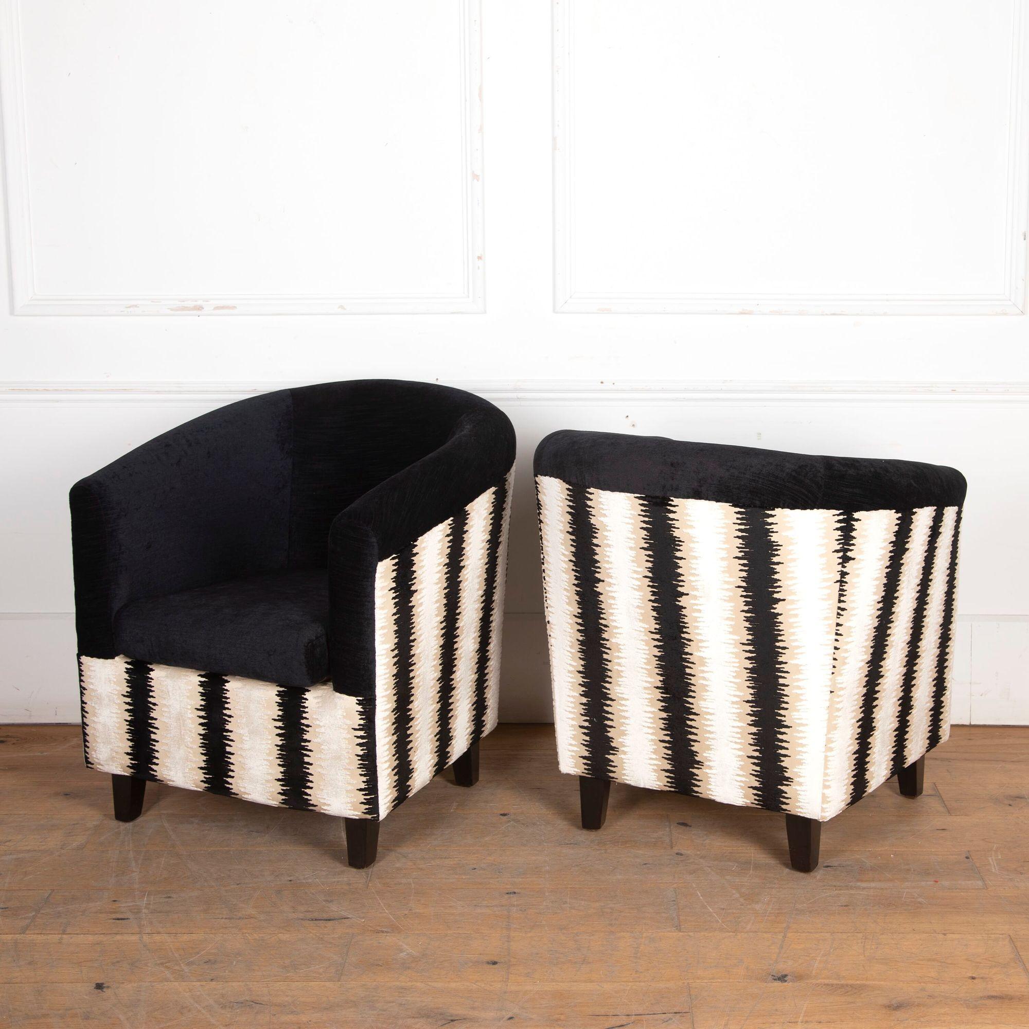 Pair of French Art Deco Armchairs For Sale 4