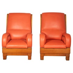 Pair of French Art Deco Armchairs