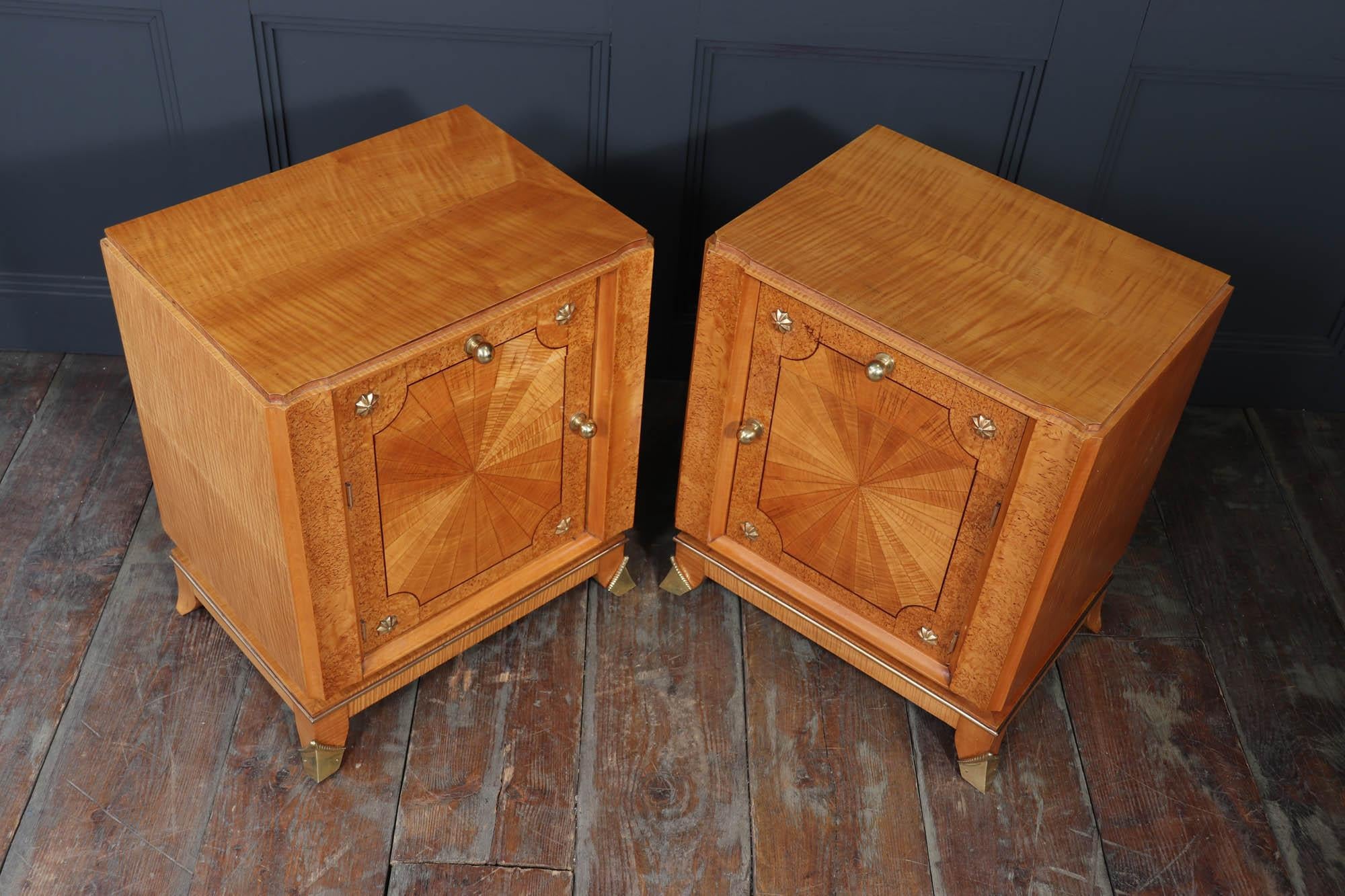 Pair Of French Art Deco Bedside Cabinets For Sale 6