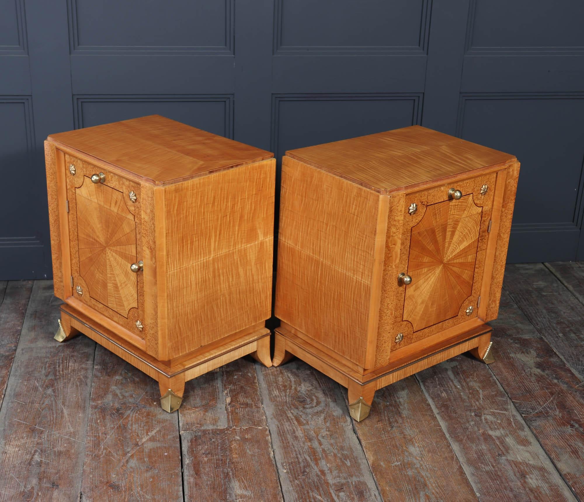 Pair Of French Art Deco Bedside Cabinets For Sale 8