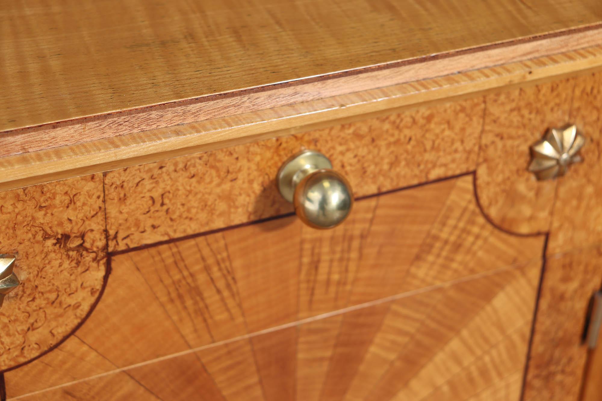 Pair Of French Art Deco Bedside Cabinets For Sale 2