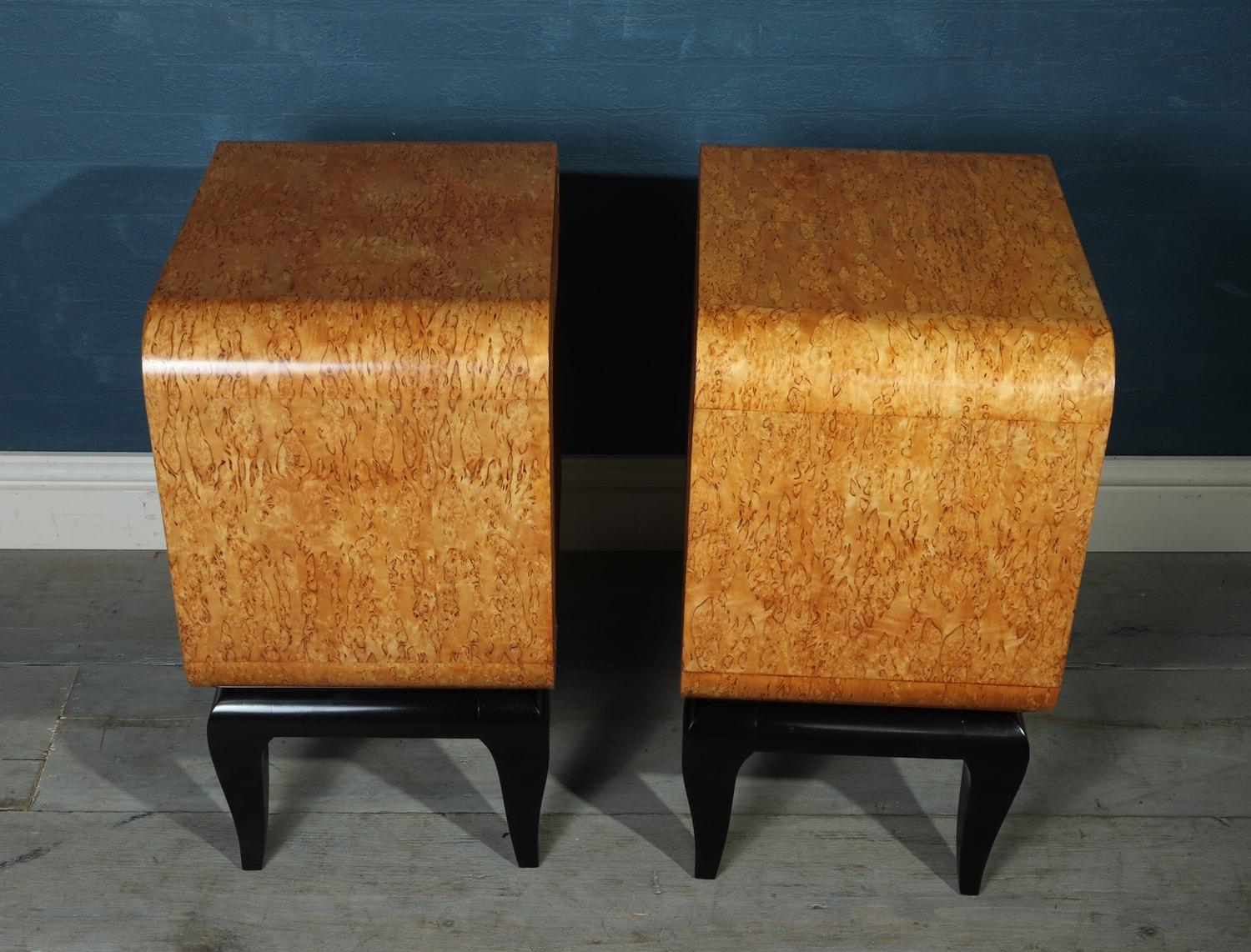 Pair of French Art Deco Bedside Tables 5