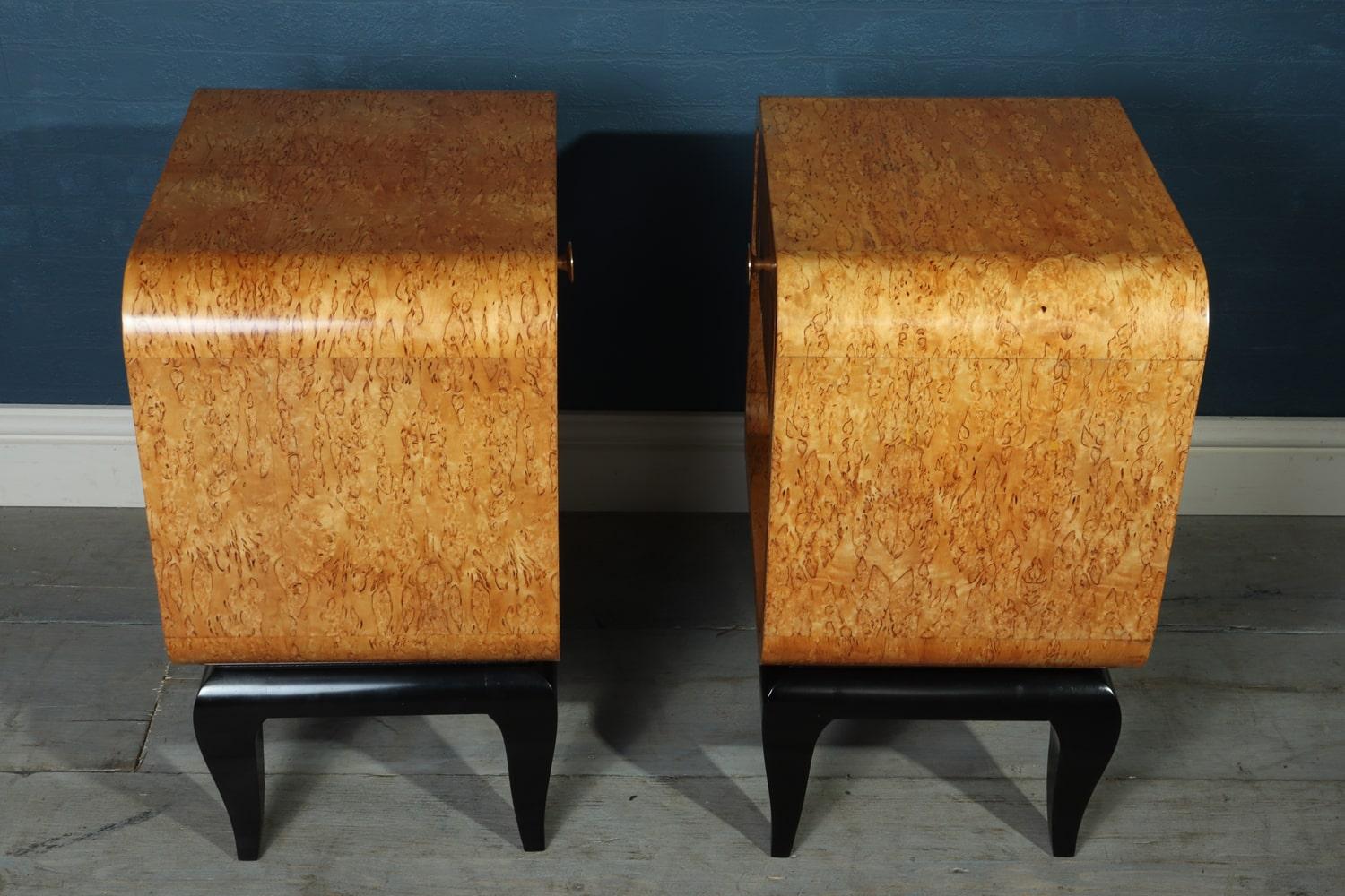 Pair of French Art Deco Bedside Tables 4
