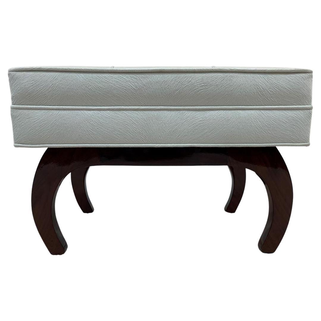 Pair of French Art Deco Benches in Walnut Circa 1930's 2
