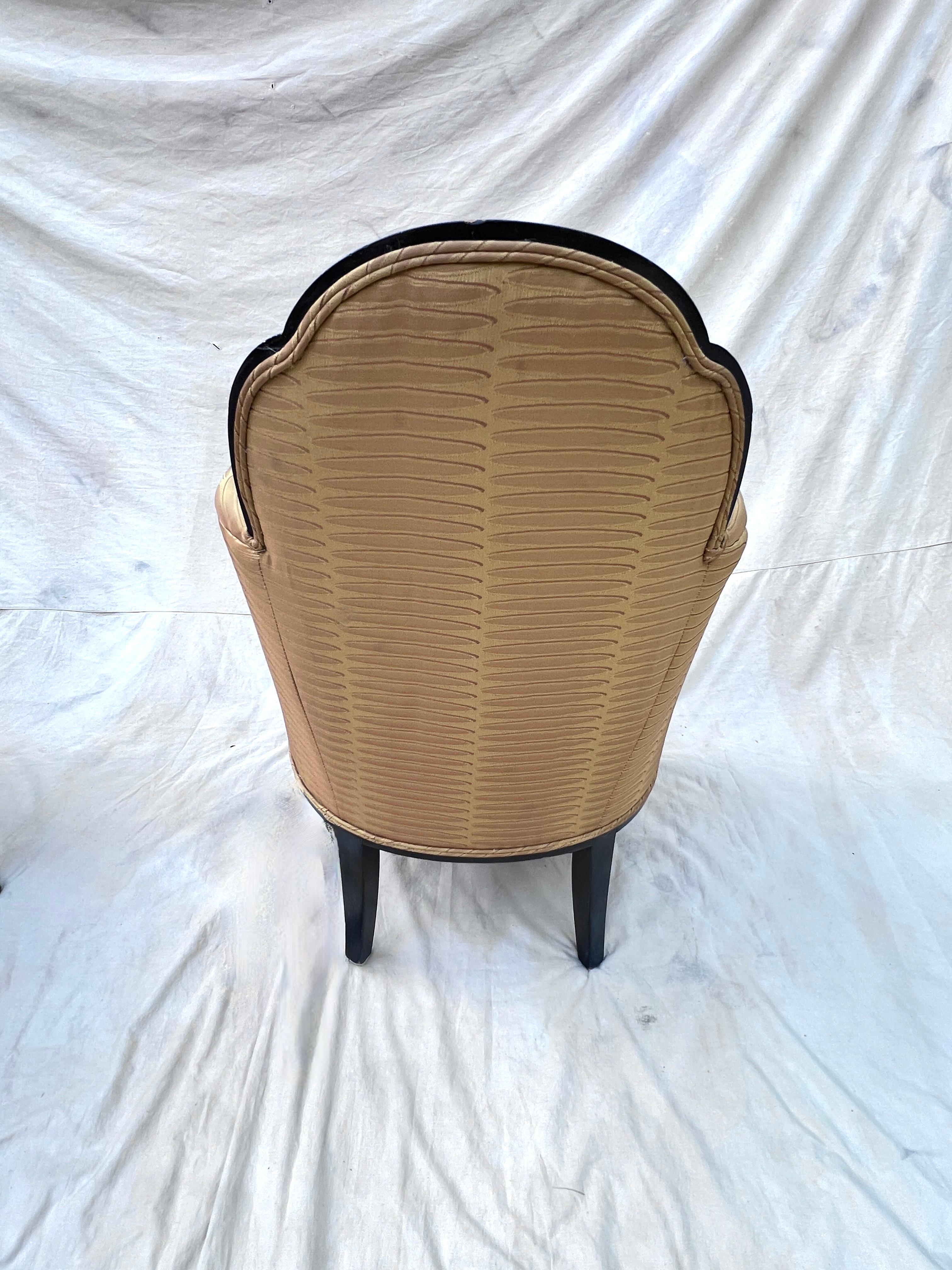 Pair of French Art Deco Bergere Chairs in the Style of Paul Follot For Sale 7