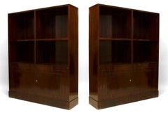Pair of French Art Deco Bookcase Cabinets