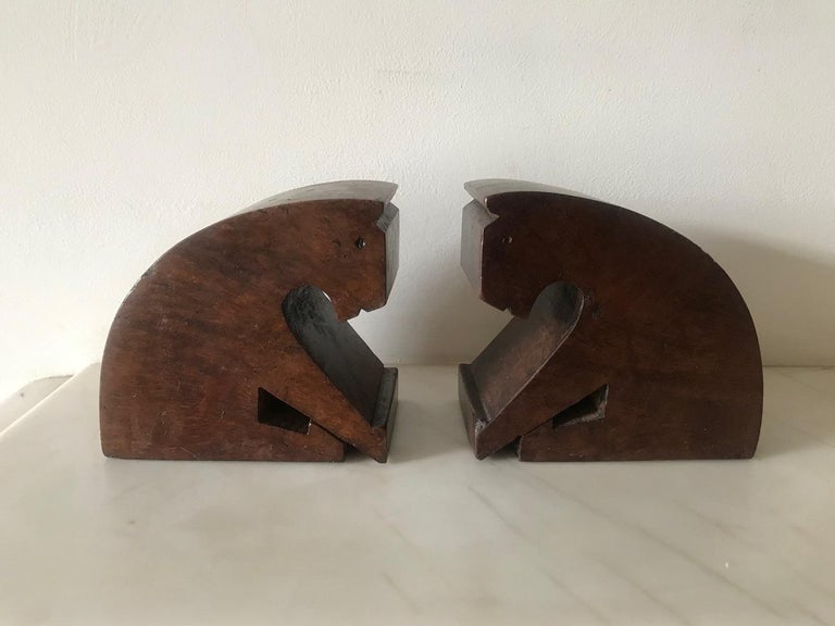 Pair of French Art Deco Bookends at 1stDibs