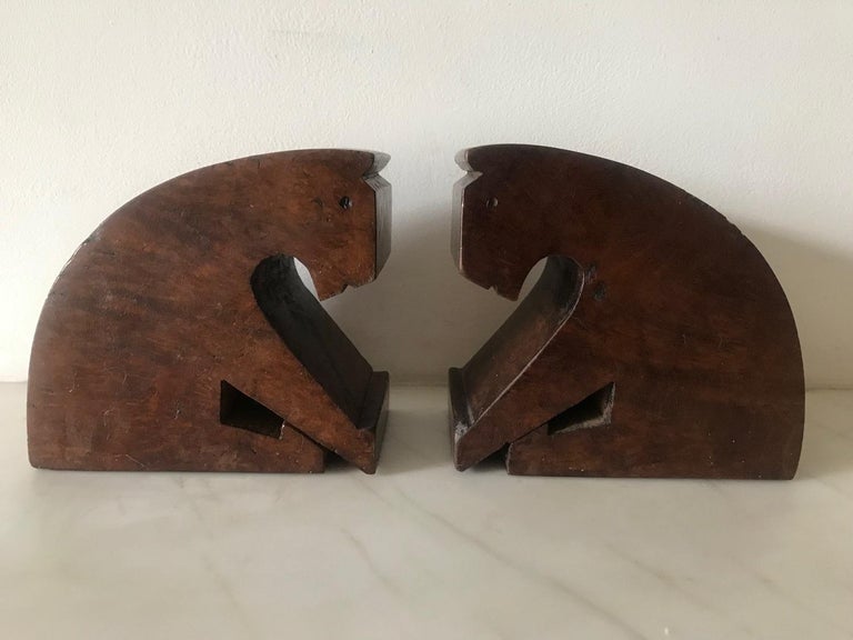 Pair of French Art Deco Bookends at 1stDibs