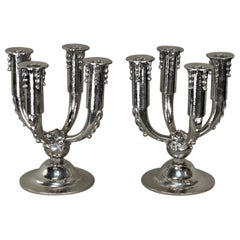 Pair of French Art Deco Candelabra