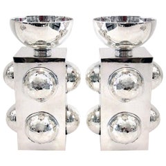 Pair of French Art Deco Candlesticks