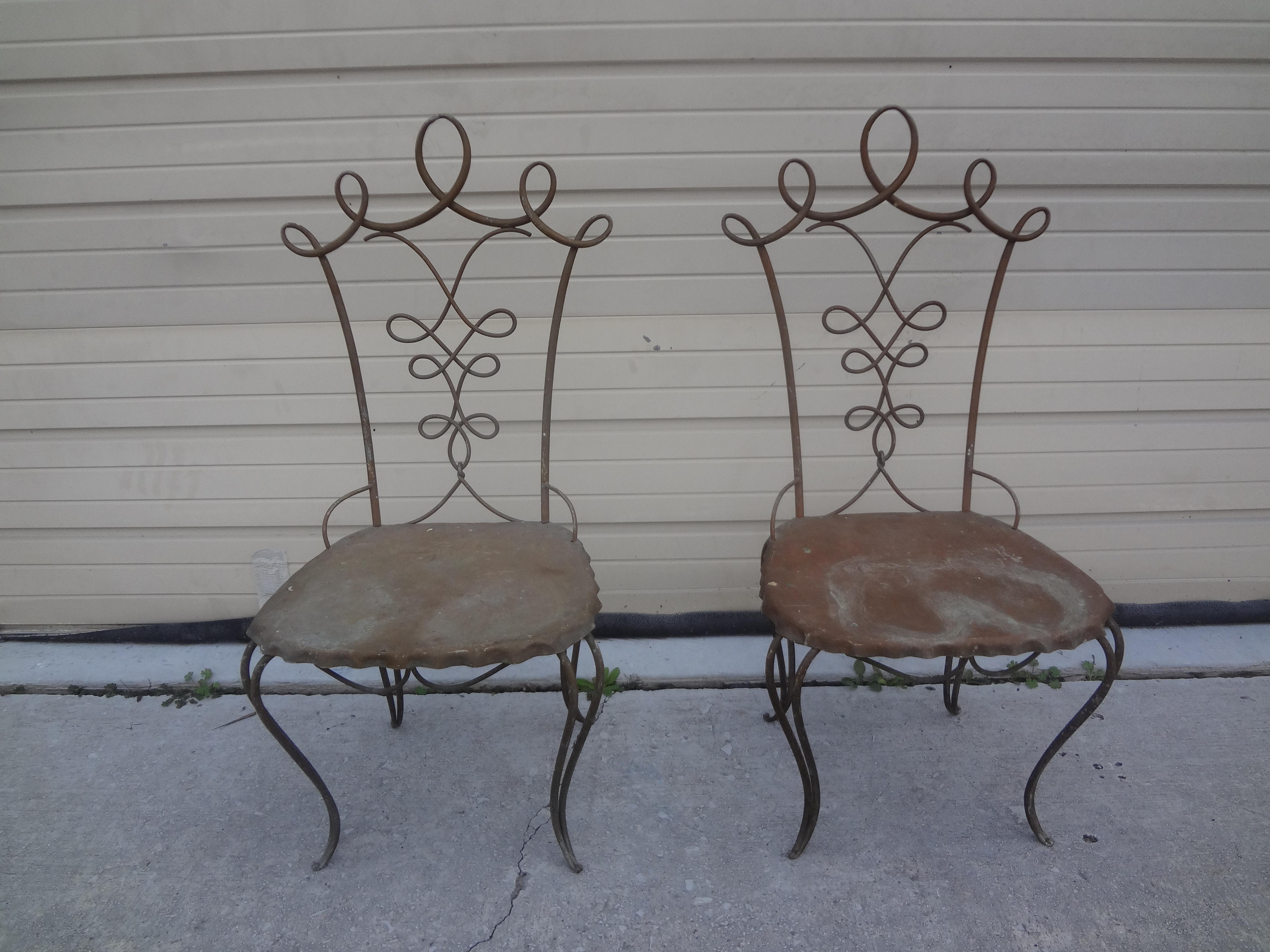 Pair of French Art Deco Chairs Attributed to Raymond Subes For Sale 5