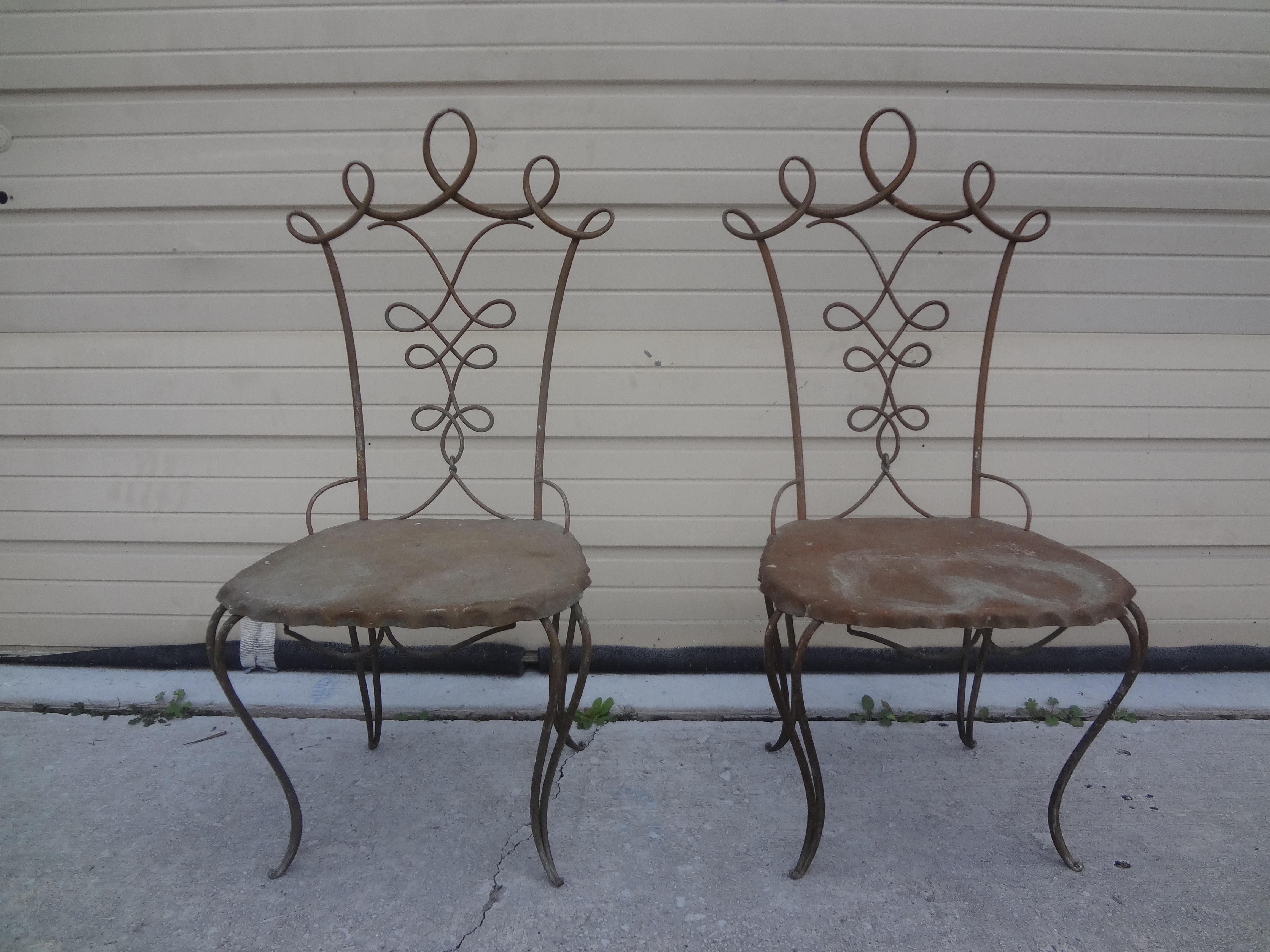 Pair of French Art Deco Chairs Attributed to Raymond Subes For Sale 6