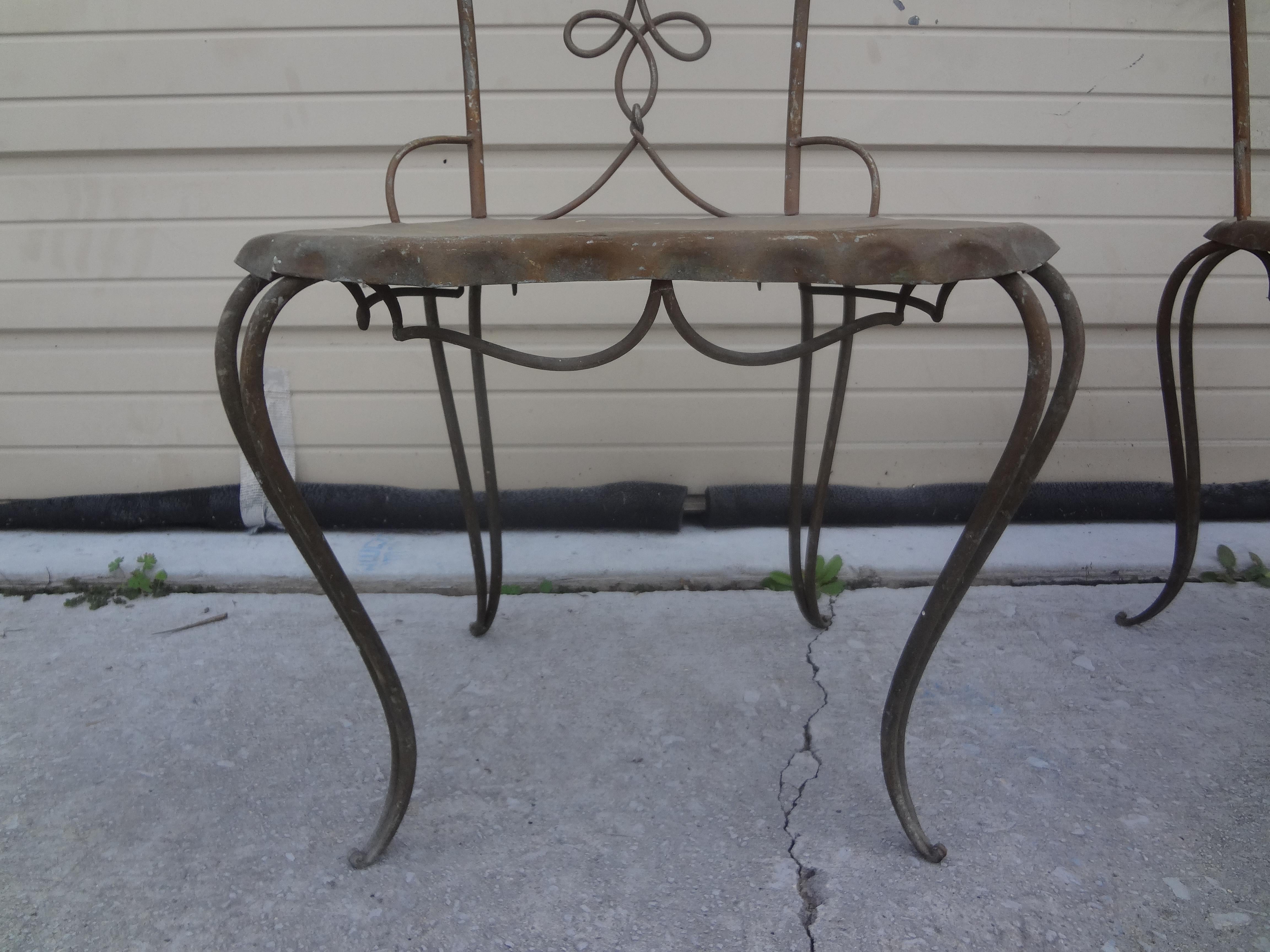 Pair of French Art Deco Chairs Attributed to Raymond Subes For Sale 4