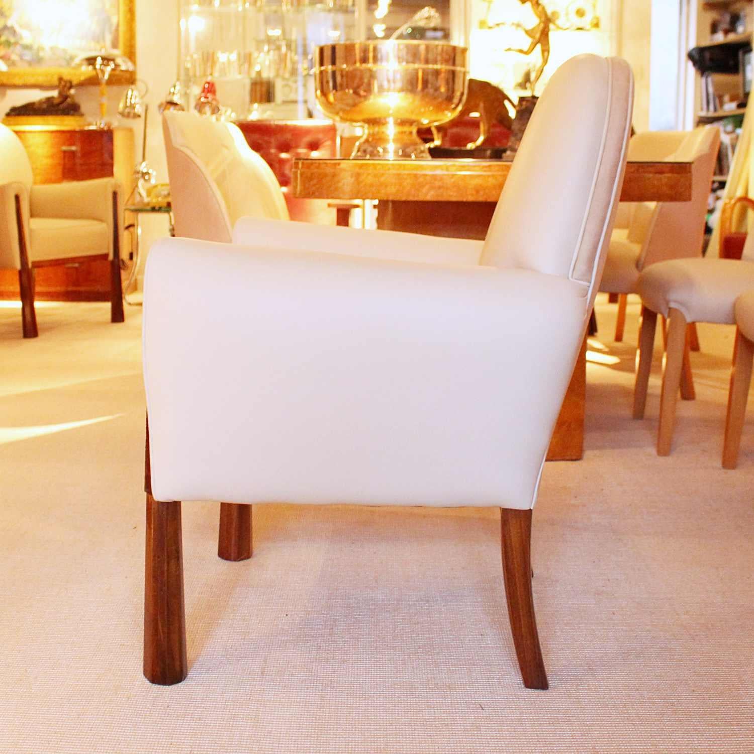 Pair of French Art Deco Chairs In Good Condition In Forest Row, East Sussex