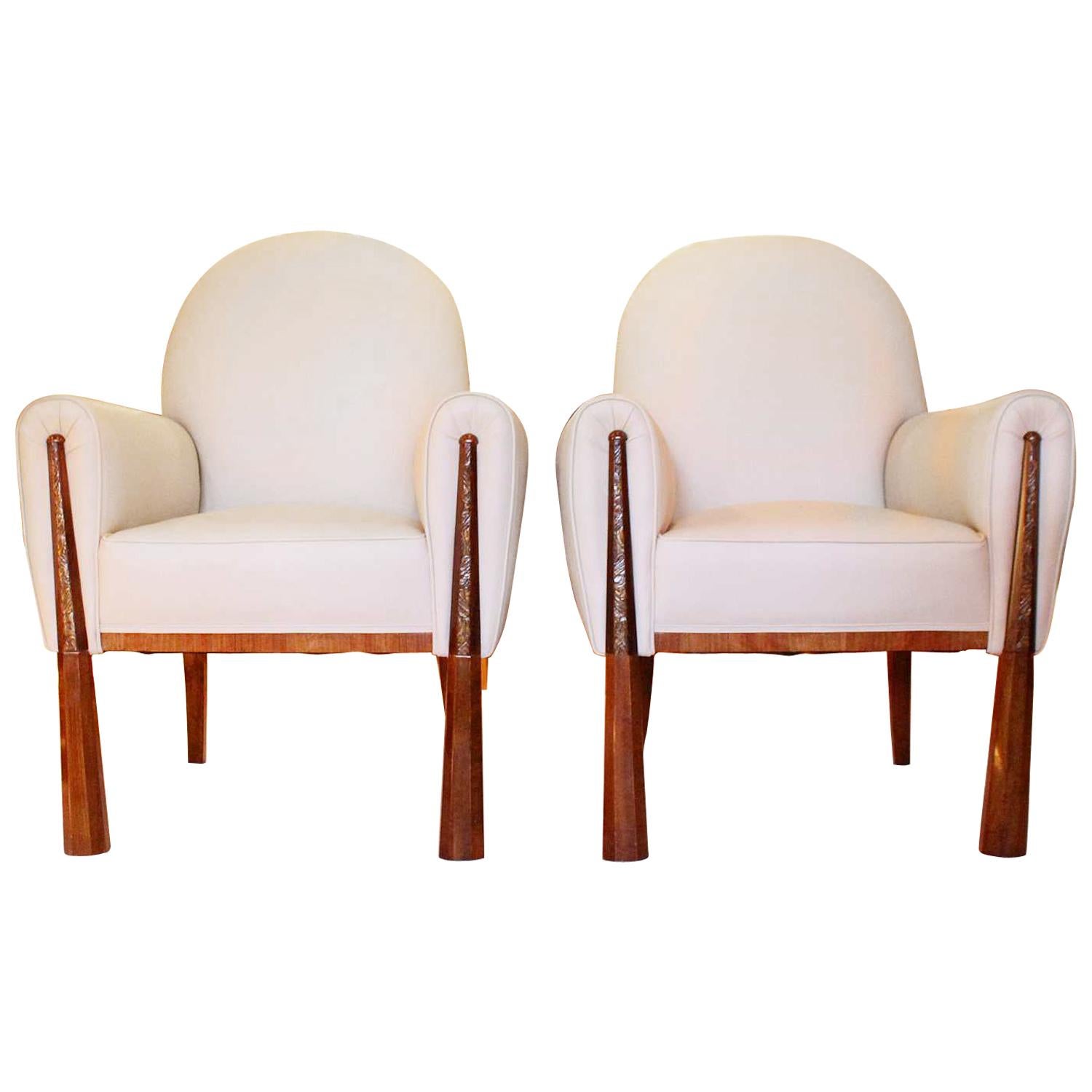Pair of French Art Deco Chairs