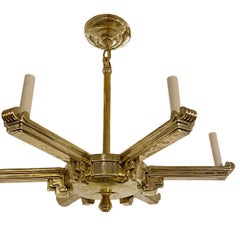Pair of French Art Deco Chandeliers, Sold Individually