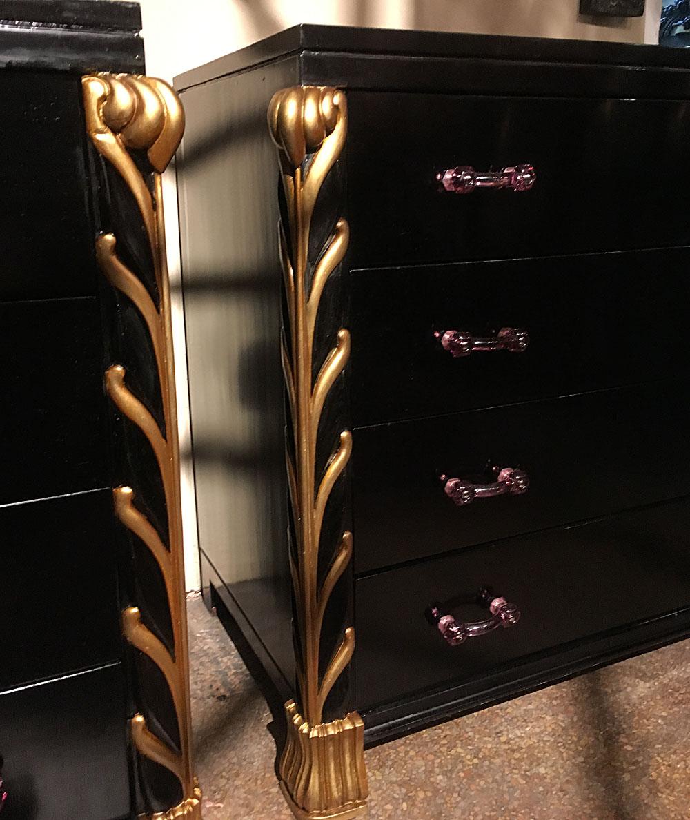 Pair of French Art Deco Chests of Drawers In Good Condition For Sale In New York, NY