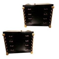 Paire de commodes Art Déco françaises
