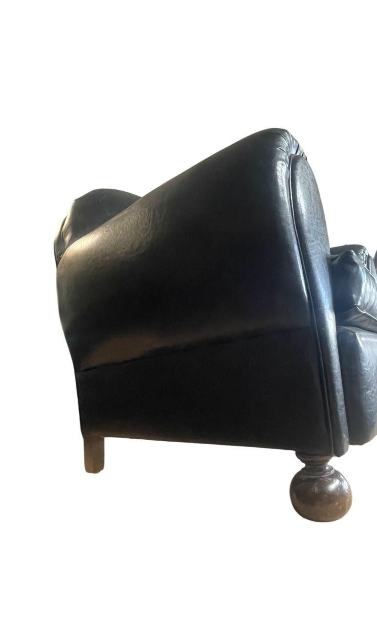 Metà XX secolo Coppia di poltrone Club in stile Art Déco francese, anni '40. in vendita