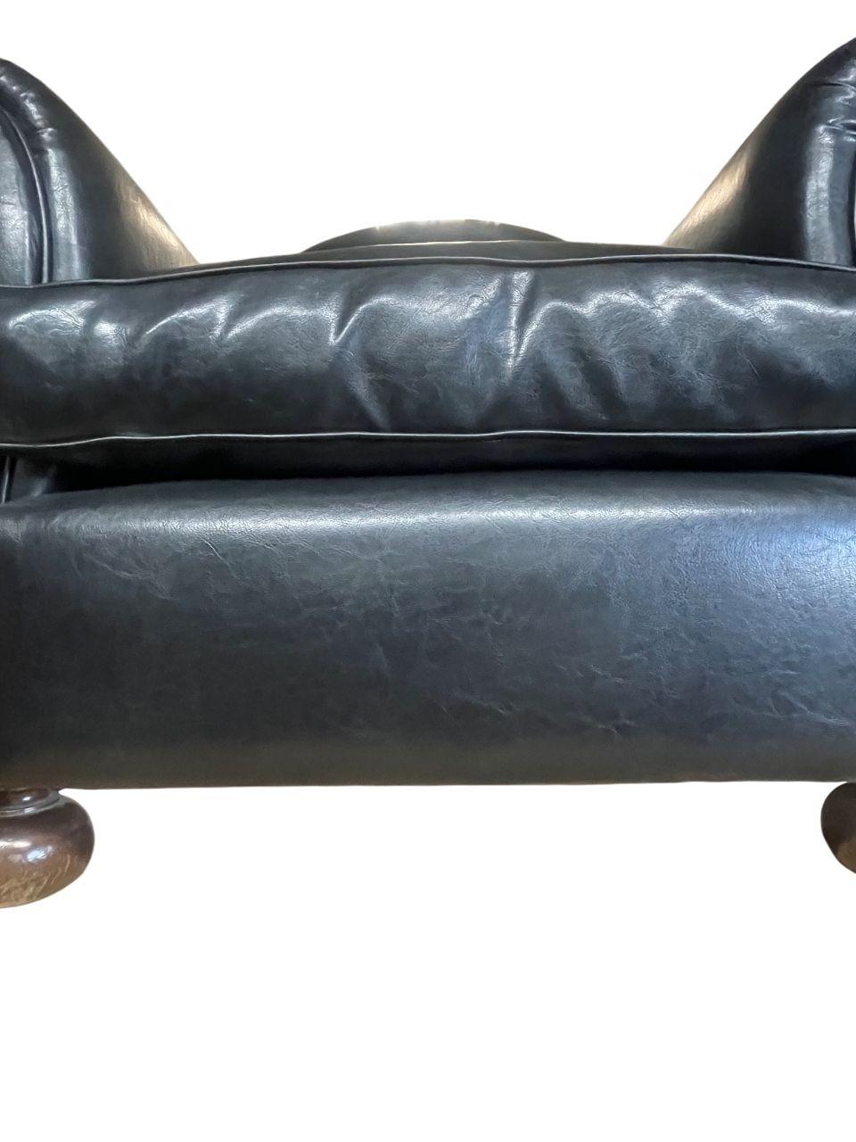 Coppia di poltrone Club in stile Art Déco francese, anni '40. in vendita 2