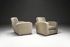 Coppia di sedie da salotto Art Deco francesi, Francia, anni '40