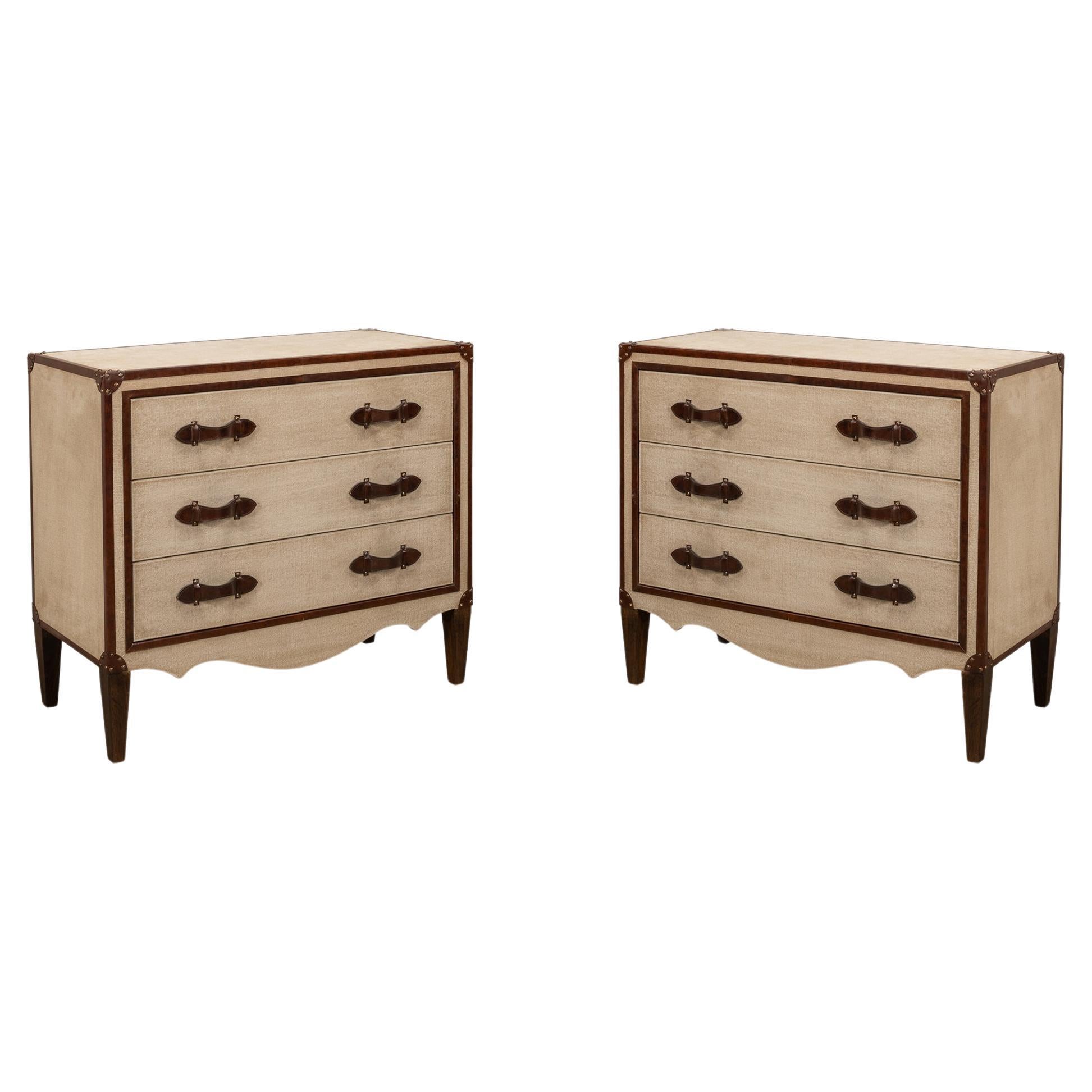 Pair of French Art Deco Commodes
