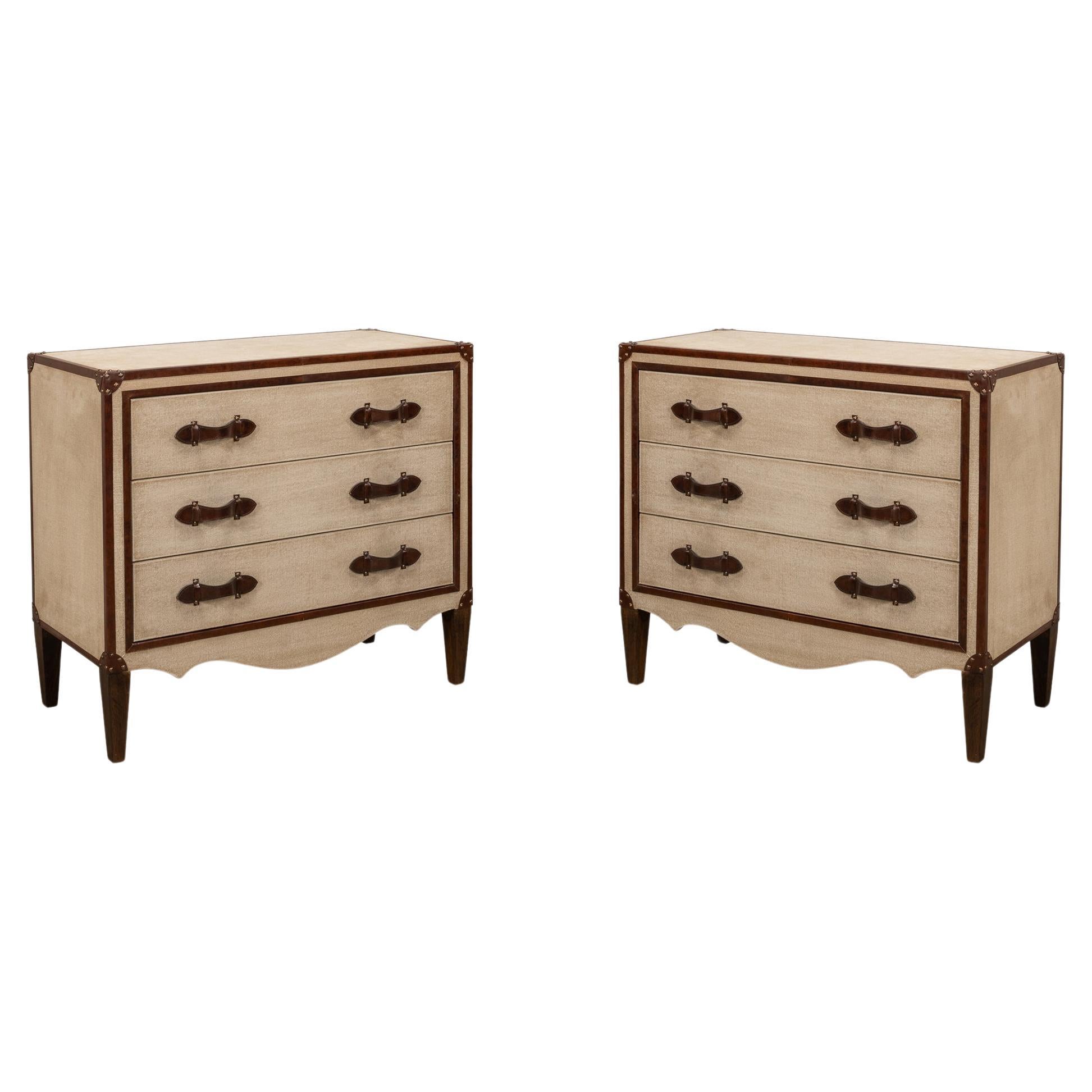 Pair of French Art Deco Commodes