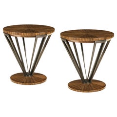 Pair of French Art Deco Style End Tables