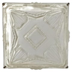 French Art Deco Pendant Chandelier or Flush Mout by Sabino (pair available)