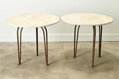 Pair of French Art Deco Garden Tables