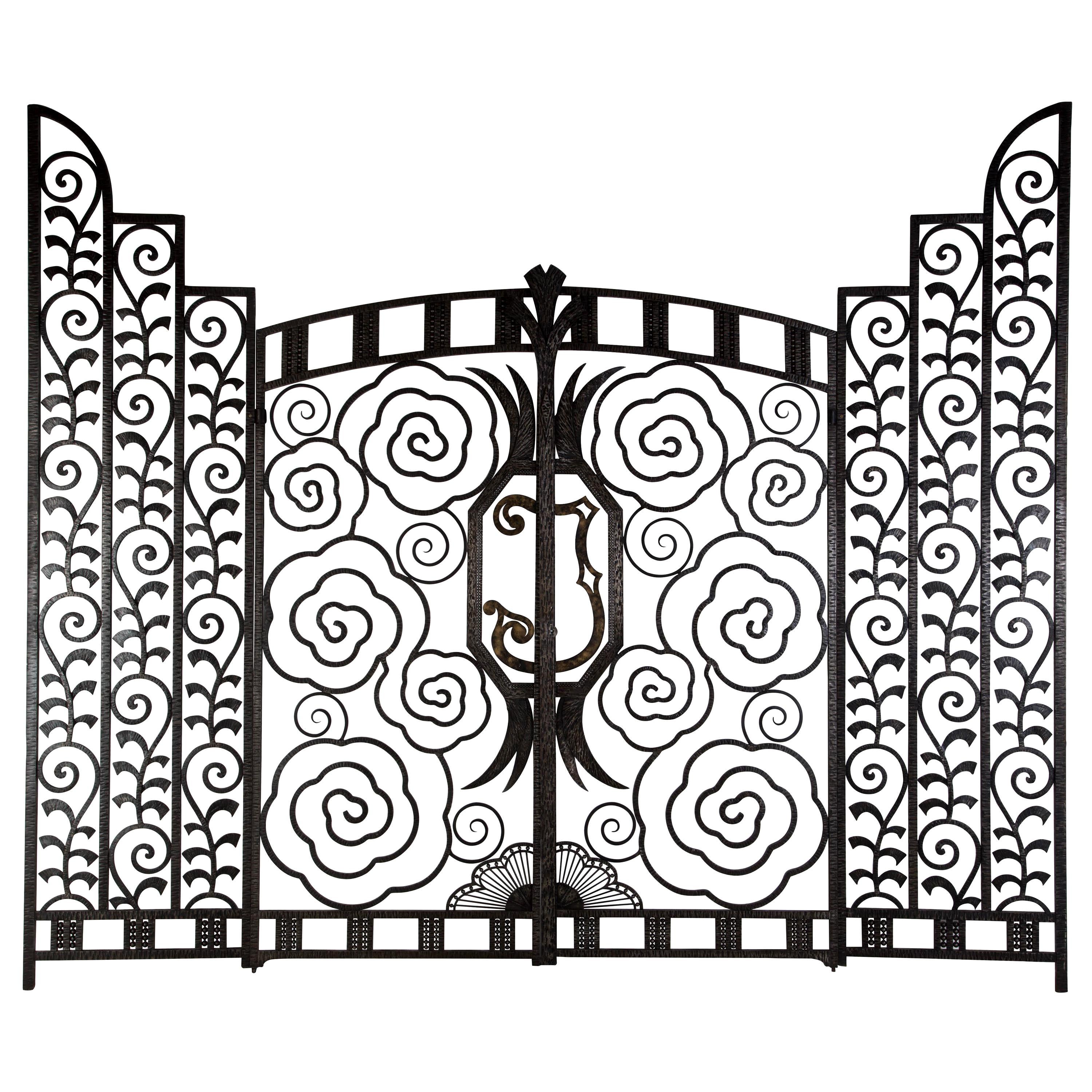 Pair of French Art Deco Gates
